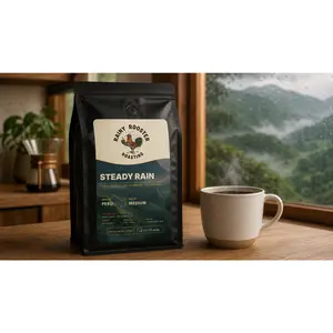 Steady Rain (Peru single-origin) Artisan roasted coffee beans. We don't roast until you order to ensure we get the freshest coffee right to your doorstep