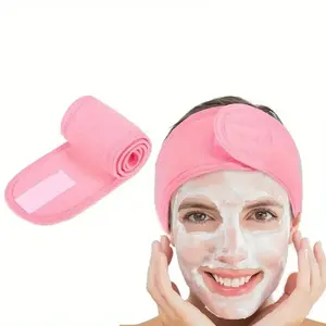 Women's Adjustable Wide Headband, Perfect for Yoga, Sports, Spa, Bathing, Shower, Makeup, and Face Washing, Great Cosmetic Accessory