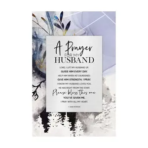 Dexsa Prayer For My Husband Wood Plaque with Easel