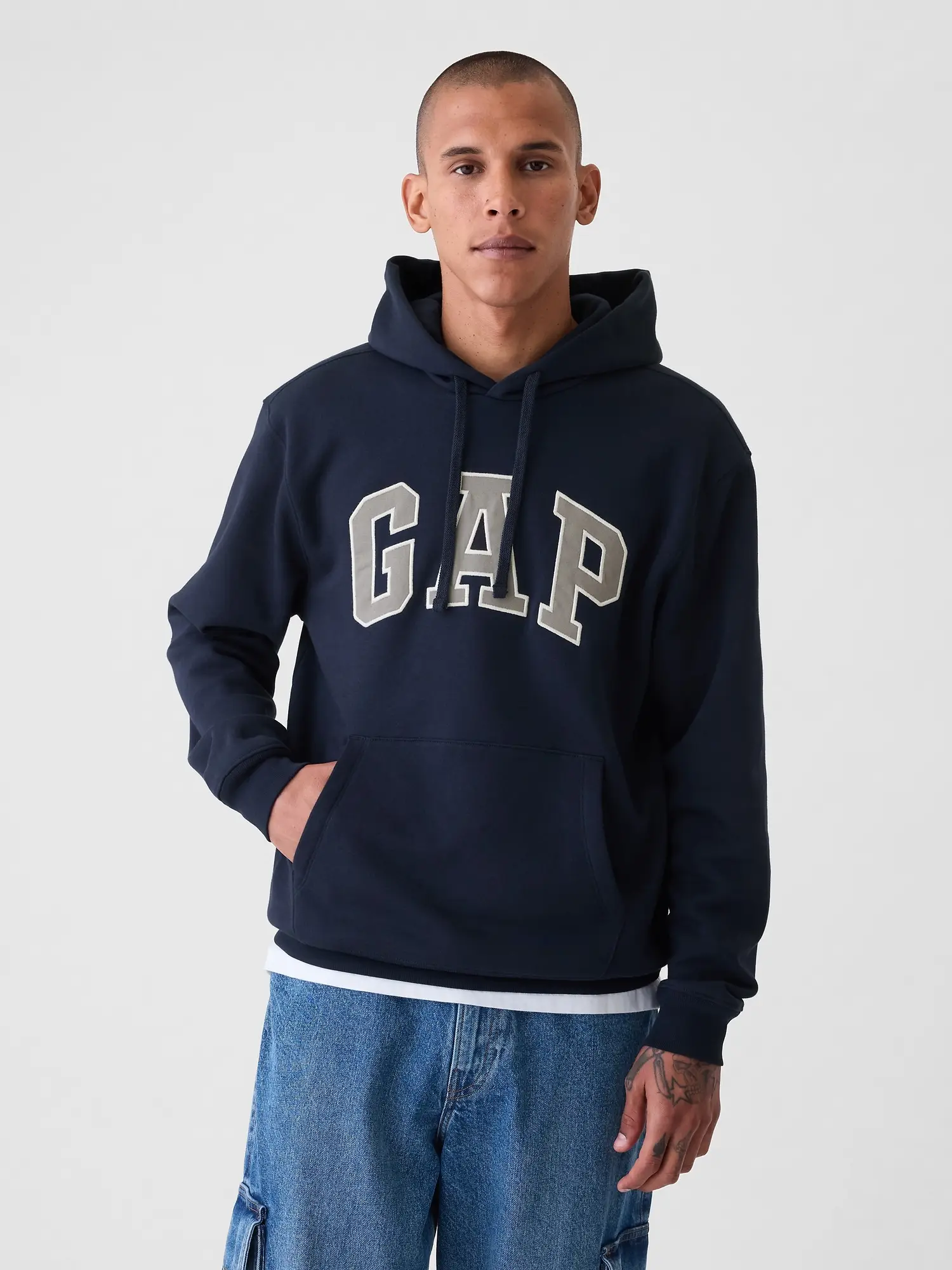 Gap Men's VintageSoft Arch Logo Hoodie - Gender Neutral