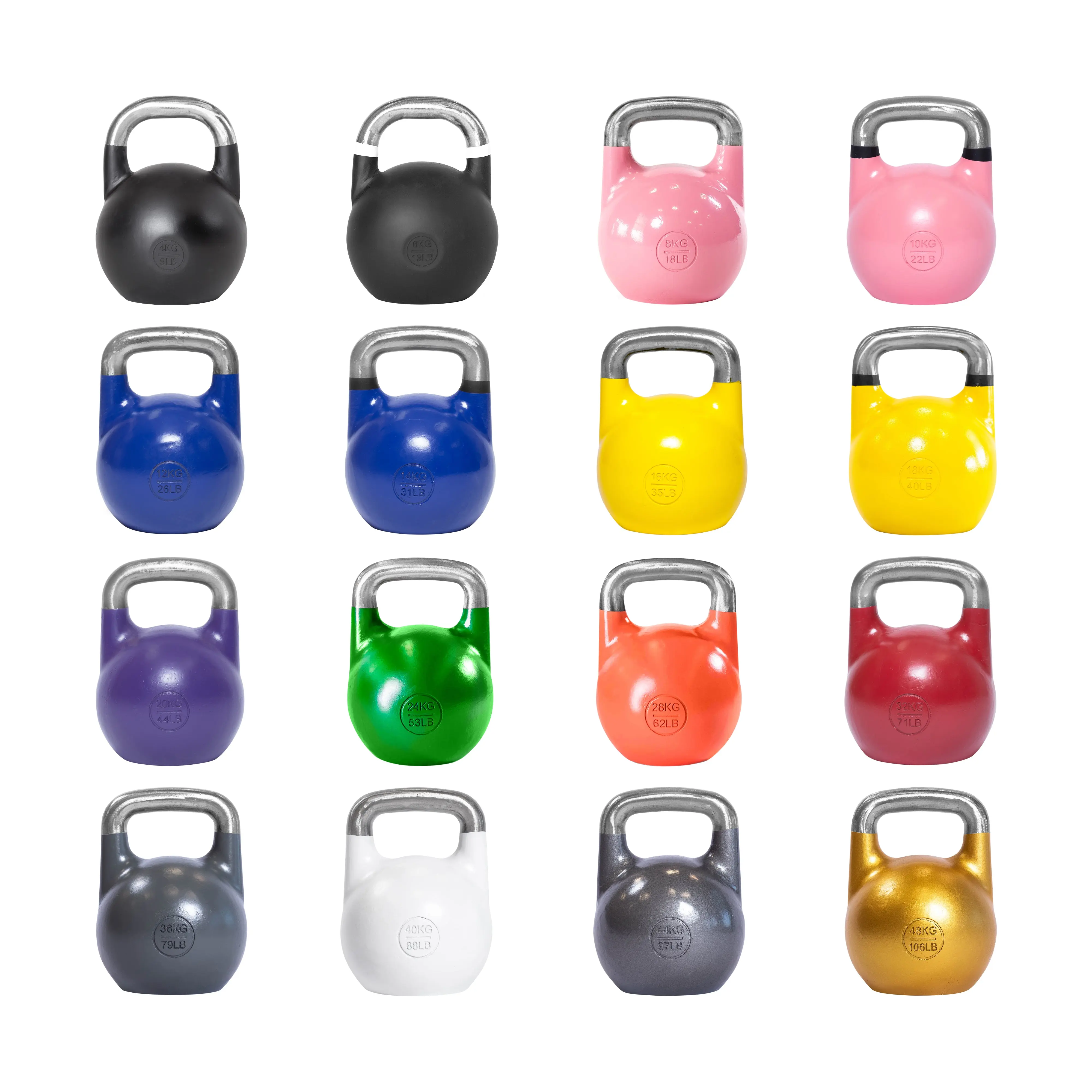 Bells of Steel Competition Kettlebells, Single-Piece Gravity Cast Steel with a Hollow Core, Color-Coded Home Fitness Equipment for Resistance Training (10-48kg), Arm Strength Training, Home Gym Equipment, Unisex, Ergonomic, Full Body, Fitness Enhancing, H