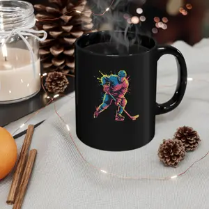 Colorful Hockey Player Mug - Perfect Gift for Sports Fans, Custom Drinkware, Unique Coffee Cup, Hockey Enthusiast Present, 11oz and [...]