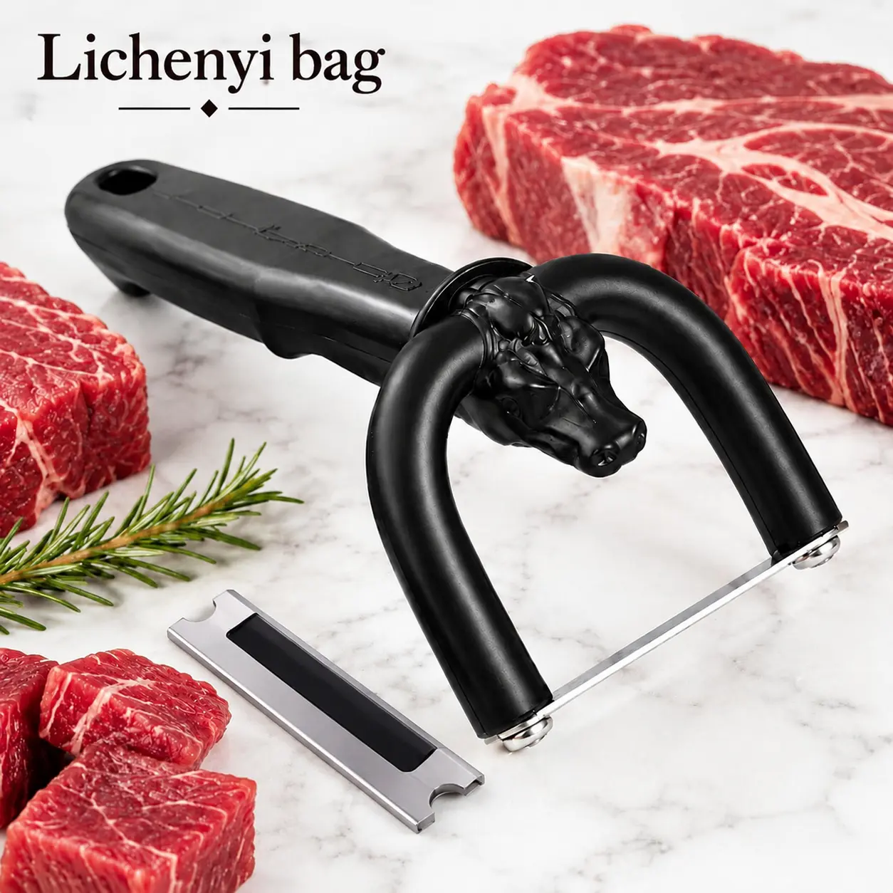 Modern Handheld Meat Fat Trimming Tool - Ergonomic U-Shaped Grip Kitchen Knife, Kitchen Accessories, Tools and Gadgets for Home Cooking Meat Slicing of Beef, Pork, Venison