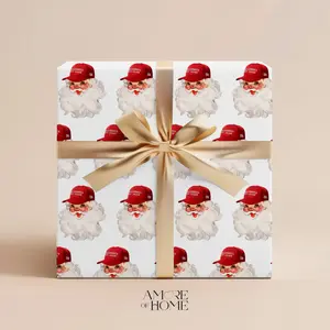 Trump Christmas Wrapping Paper Roll Santa Wrapping Paper Christmas Gift Wrap Vintage Christmas Trump Gift Republican Holiday Gift Wrap Trump wrapping paper president donald
