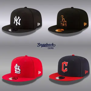 MLB 59FIFTY New Era Fitted Hat – New York Yankees Los Angeles Dodgers Red Sox Snapback Cap, Streetwear Flat Bill Baseball Hat