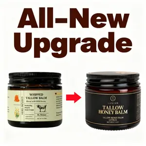 Organic Grass-Fed  Beef Tallow-Fed Beef Tallow Honey Balm - 2Oz,Moisturizing Cream for Soft, Smooth Skin - Handmade All-Natural Moisturizer