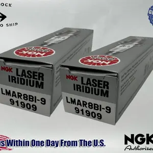 NGK Genuine OEM Authentic Spark Plugs LMAR8BI-9 - 2 PACK