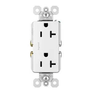 Legrand TR26352RW radiant 20A Tamper-Resistant Duplex Outlet, White