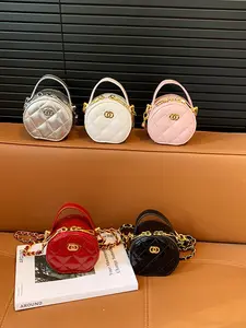 Women's PU Leather Handbag, Fashionable Crossbody Bag with Chain Design, Embellished Shoulder Bag, Multiple Colors Available, Ideal for Daily Use & Outdoors