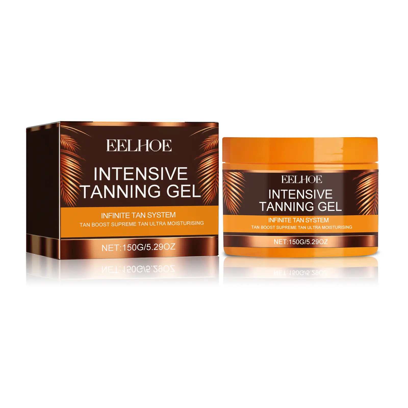 EELHOE Black repairing gel beach sunbathing, tanning wheat, bronze color, light texture, not greasy