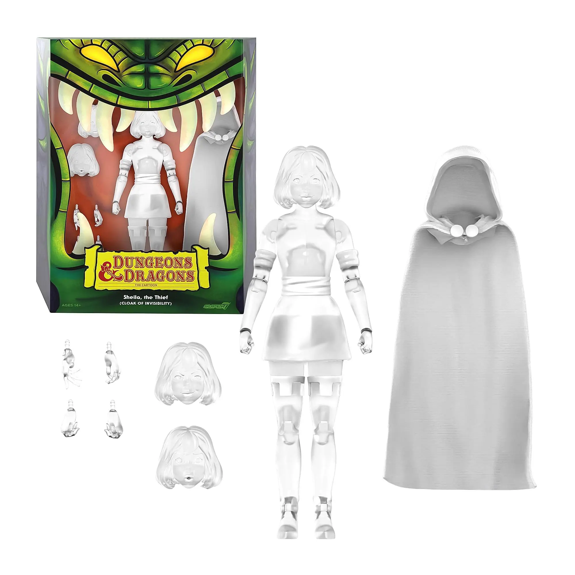 Dungeons & Dragons ULTIMATES! 7-Inch Action Figure | Sheila Thief (Invisible), Super 7, Action Figures