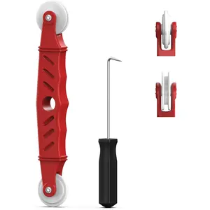 2pcs Durable Screen Roller Tool Set with Spline Removal Hook, for Window Screen Installation Repair Replacement, Ideal for Window Sliding Door Patio RV
