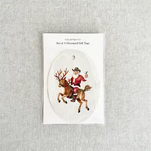 Oversized Gift Tags - Santa with Martini