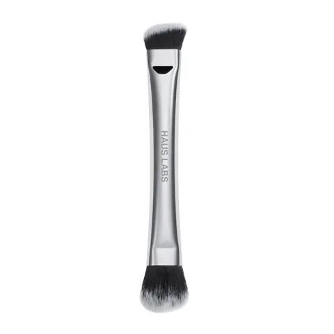 HAUS LABS Dual-Ended Precision Sculpting Brush | Cream & Powder Formulas