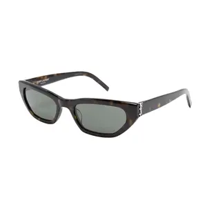 Pre-owned Saint Laurent Tortoiseshell Cat Eye Frame Sunglasses SLG05
