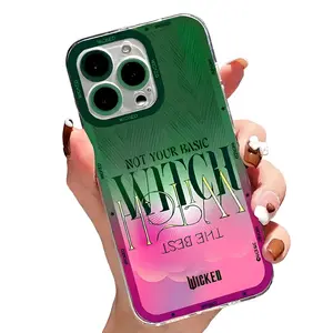 Wicked Part One Movie Glinda Phone Case for iPhone 17 16 15 14 13 12 11 Pro Max Plus Clear Back Cover Colorful Personalized TPU Protection