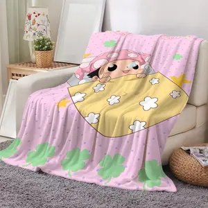 K-Katekyo Hitman R-Reborn Throw Ultra Soft Flannel Cooling Throw Blanket Cozy Warm Lightweight Nap Blanket, Skin-Friendly Breathable No Shedding, Summer Air Conditioner Blanket for Sofa Bed Office Chair, Perfect for Travel Camping Home Use