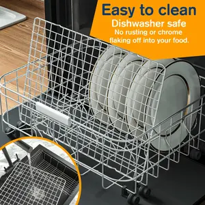 2PCS Cooling Racks for Baking and Cooking 10" x 15" Heavy-Duty Stainless Steel Wire Racks Oven & Dishwasher Safe Fits Jelly Roll Sheet Pan Silver Rust Resistant