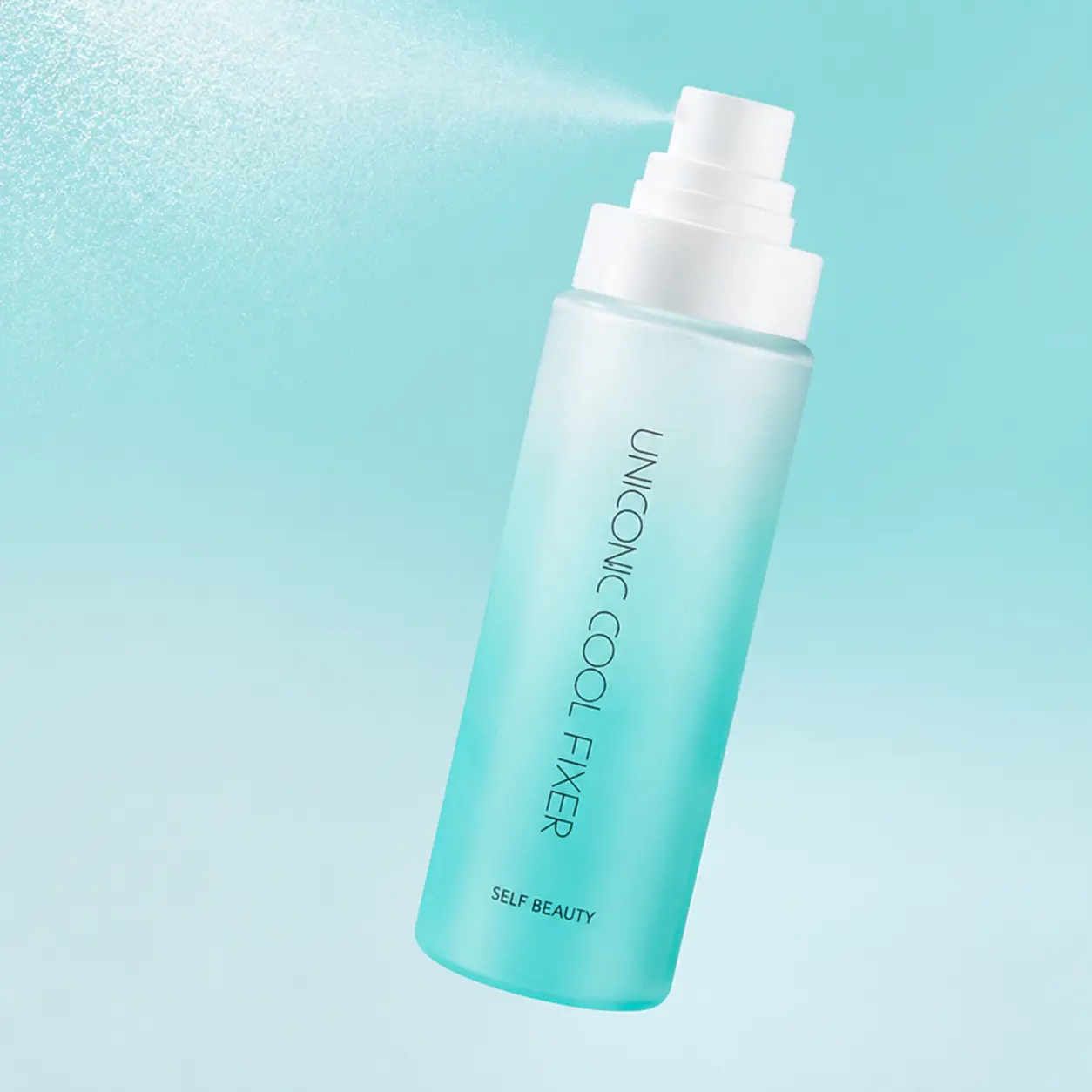 [Official] SelfBeauty Cool Makeup Setting Spray - Korean Refreshing, Shine-Free Finish, Long-Lasting Setting Mist 3.38oz