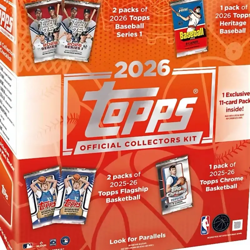 2026 Topps MLB x NBA Official Collectors Kit Box Trading Cards (Ships Sealed)