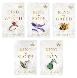 Kings of Sin by Ana Huang (6 Book Novel Series) : King of Wrath , King of Pride , King of Greed , King of Sloth, King of Envy (Paperback)