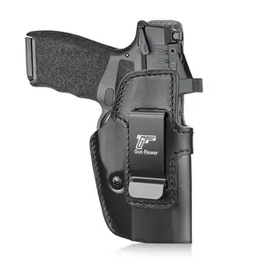 Right-Hand Leather IWB Holster with Optic Cut, Fits Springfield Hellcat Pro/Comp/RDP, Compatible with 1.5"-1.75" Belts