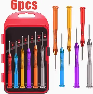 6PC Magnetic Mini Screwdriver Set Flathead & PhillipsPrecision Tools for Electronics, Watches, Eyeglasses &Computers |Cool Gadgets & Perfect Gifts for Men Christmas2024 Must-Have Repair Kit