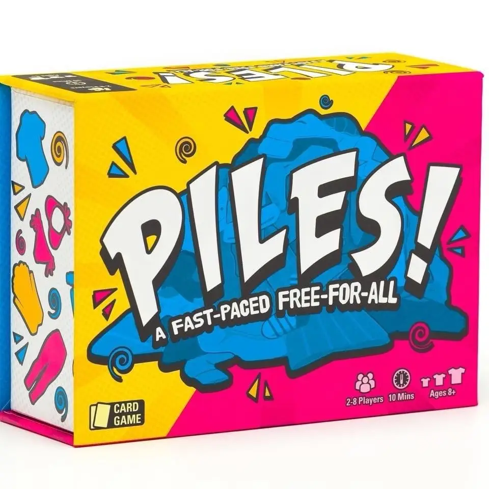 Piles! – Card Games – Family Games – for Kids 8 and Up – for Adults – Family Game Night – Travel & Memory Game – Party Games – 10 Mins Fun