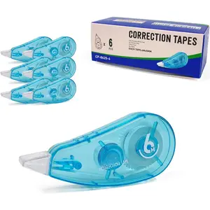 Correction Tape, Easy to Use Applicator for  Corrections, 19.7  6-Count Pack Correction Tape for School, Office, Crafting (6pcs/Set)