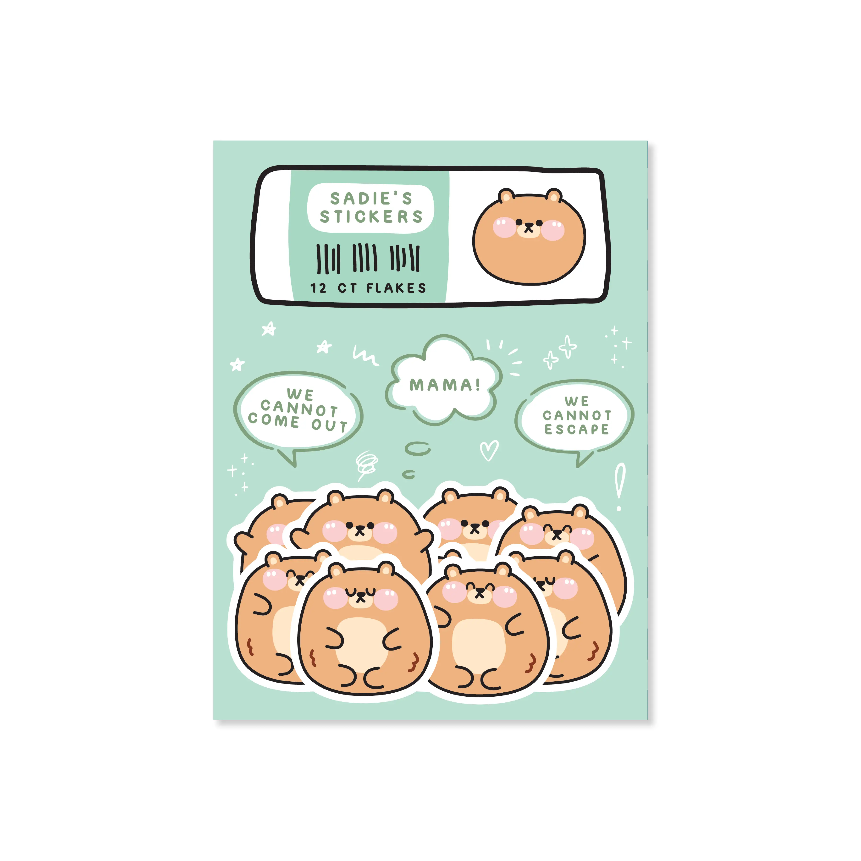 Sticker Flakes • Bear Shopping