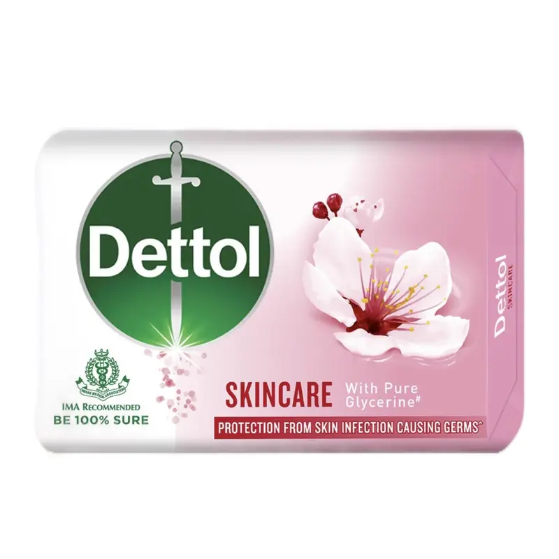 Dettol Skincare Antibacterial Soap Bar, 3.5oz (100g) (Pack of 6) Body Care Body Wash Comfort Cleanser