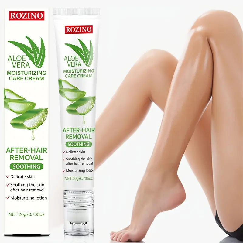 ROZINO Aloe Vera Hair Removal Cream 100g with Scraper for Soothing Delicate  Skin After Hair Removal Moisturizing Lotion - TikTok Shop