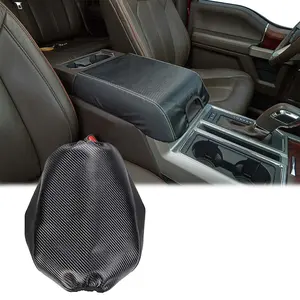 Center Console Armrest Leather Cover For Ford F150 2015-2020 Car Interior Accessories Automotive car decorations