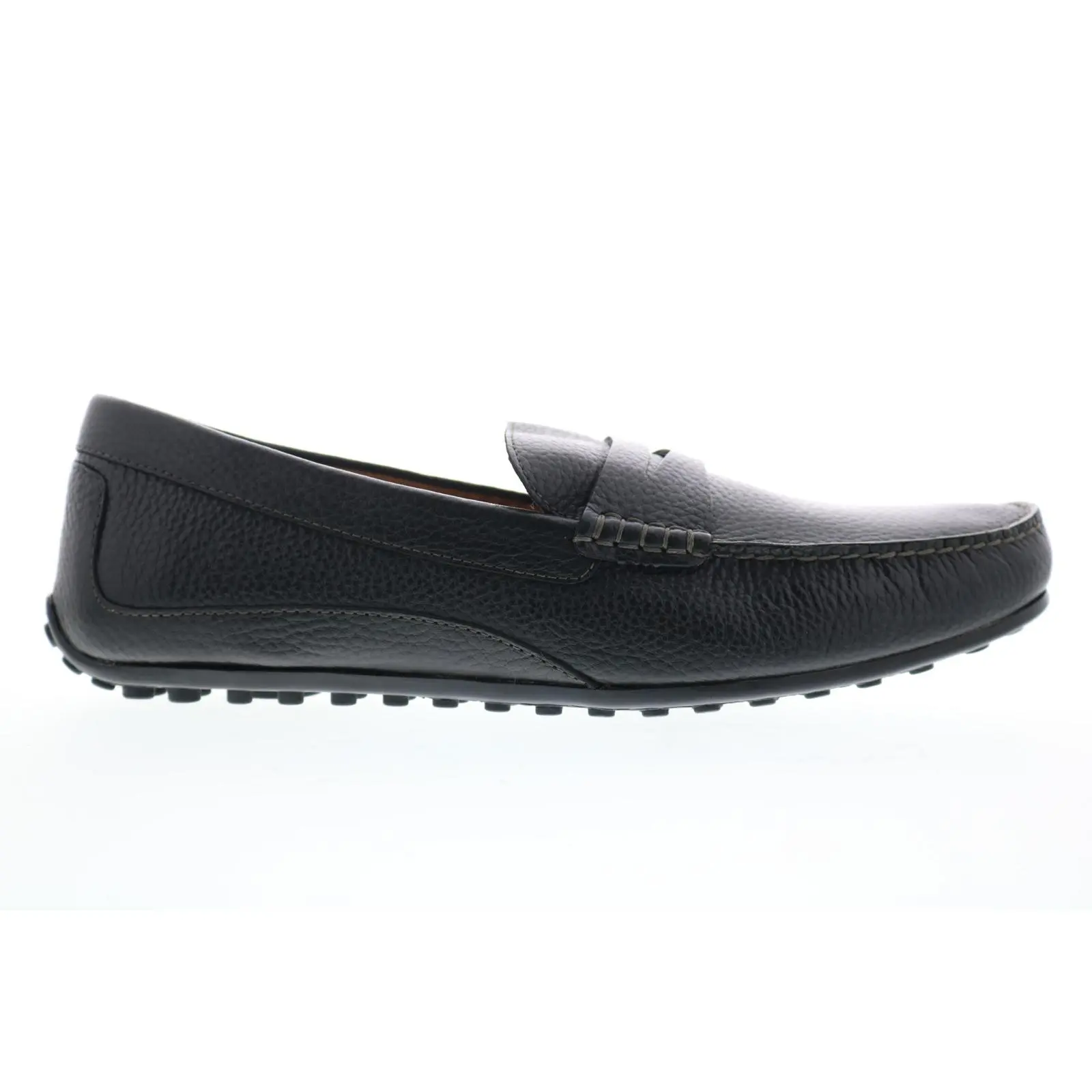 Florsheim Throttle Penny 11845-007 Mens Black Leather Slip On Loafers Shoes