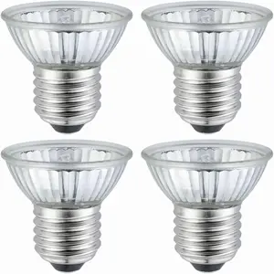UVB UVA Reptile Light Bulb 50W Bulb for Reptiles and Amphibians Use for Turtle, Bearded Dragon, Lizard Cages Heat Lamp Replacement Bulb, 4 Packs