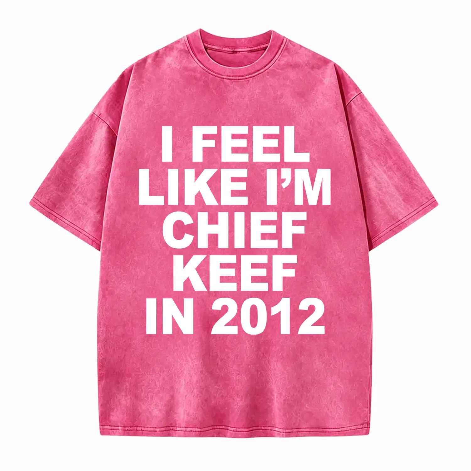 Women's Funny Meme Rap Graphic T-Shirt - Chief Keef Inspired, 2012 Street Style, Loose Oversized Pure Cotton Short-Sleeve Hip-Hop Culture Summer Top