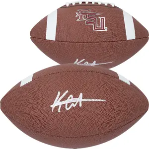 Keon Coleman Florida State Seminoles Autographed Nike Game Football - Fanatics Authentic Certified