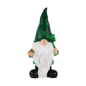 Northlight St. Patrick's Day Gnome Outdoor Garden Statue