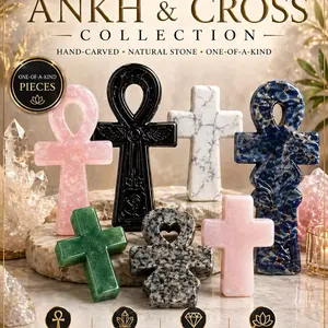 Ancient Egyptian Ankh Symbol Mini & Standard Size Key of Life Protection Good Luck Cultural Heritage Spiritual Significance Religious Altar Crystals