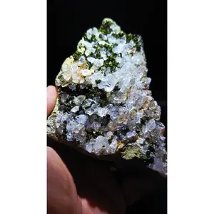 Fairy Forest Epidote & Quartz Cluster – Eastern Anatolia – 2.12 lbs