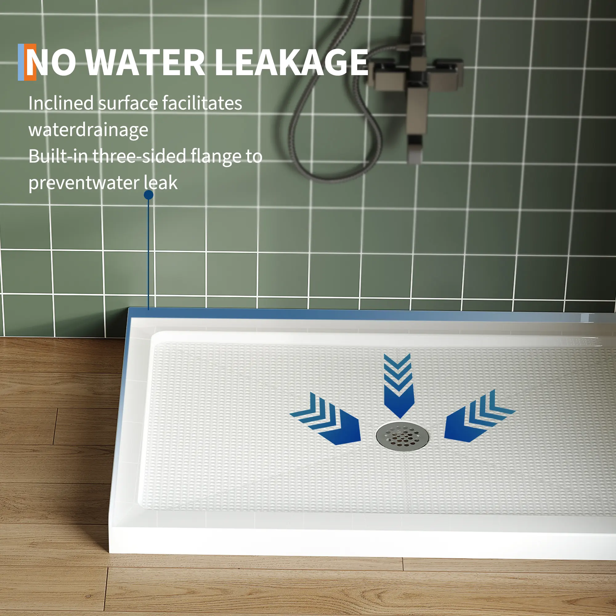 48*32”round cover middle drain hole