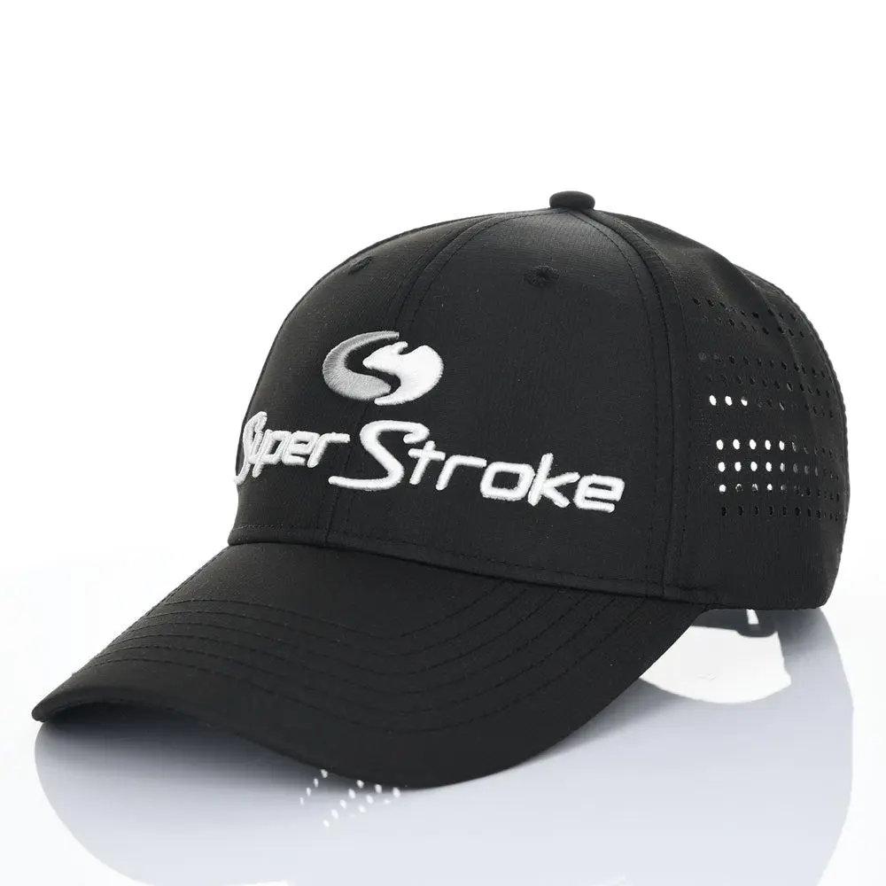 SuperStroke Opti-Vent Premium Golf Hat - Lightweight, Adjustable, UV Protection, Logo Front Sports & Outdoor Accessory, High Quality Hat, Sporty Chic, Vent Panels, Course Wear