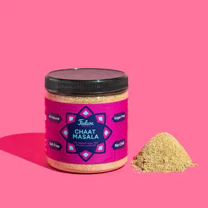 Fadwa Masala Chaat Masala - All Natural, Salt & Red Chili Free, Vegan & Gluten-Free, 4.5 oz Jar, Perfect for Fruit, Snacks, & Street Food Dishes