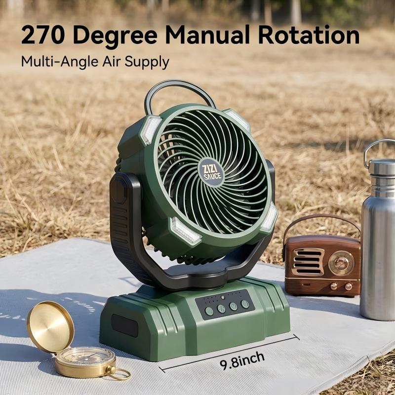 Zizi Sauce Portable LED Camping Fan 10000mAh Rechargeable 8.7-Inch Ultra Quiet Foldable Stand Compact Lightweight 3 Speed Settings for Outdoor Activities Operated Fan for CampingPortable Rechargeable Multifunction Fan battery fan rechargeable fan Zizi Sauce Portable LED Camping Fan 10000mAh Rechargeable 8.7-Inch Ultra Quiet Foldable Stand Compact Lightweight 3 Speed Settings for Outdoor Activities Operated Fan for CampingPortable Rechargeable Multifunction Fan battery fan rechargeable fan