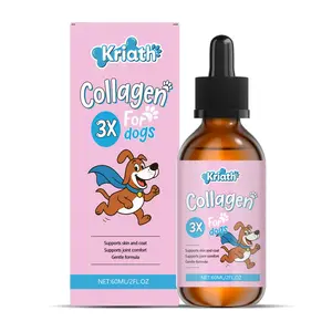 Dog Collagen Drops Gentle Formula Hair Skin Care Main Food Supplement, Dog Health & Wellness, Natural Ingredients, Easy to Use