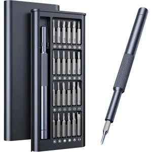 25-in-1 Small Precision Screwdriver Set, Professional Magnetic Mini Repair Tool Kit for Phone, Computer, Watch, Laptop, Macbook, Ring Doorbell, Eyeglass, Electronic, [Bearing Steel] Screw Driver