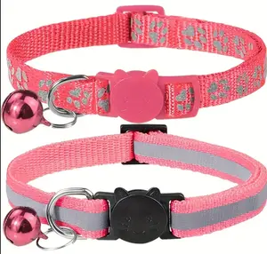 2pcs Breakaway Cat  for Safe and Comfortable breakaway collar cat  stuff Adjustable Reflective