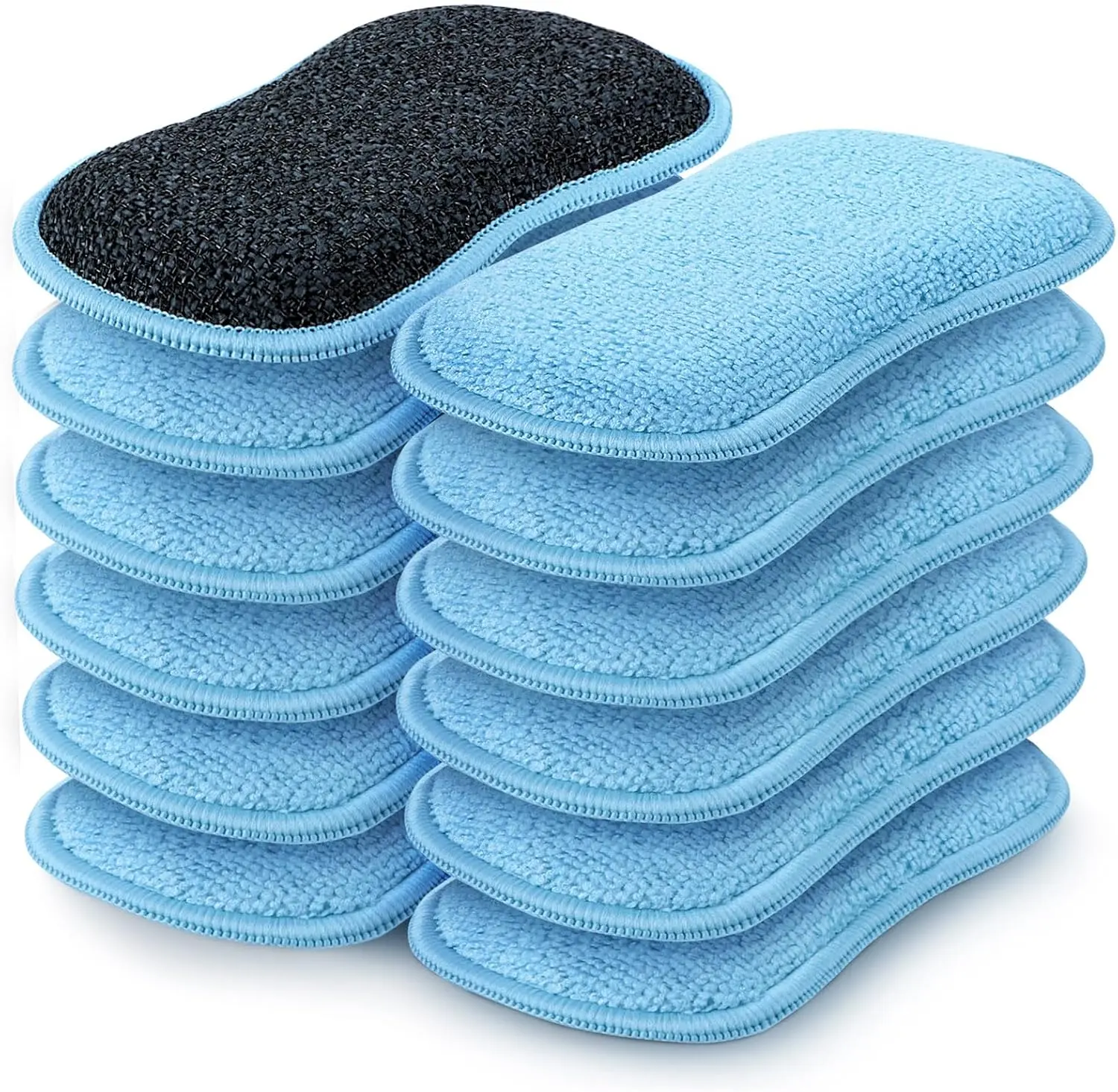 12 Pack Multi Purpose Scrub Sponges Kitchen