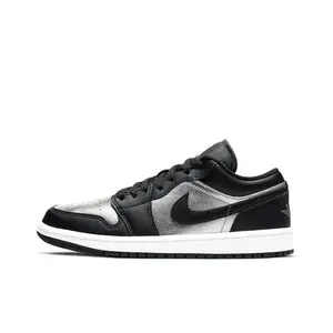 Nike Air Jordan 1 Low SE Silver Toe Women’s Perfect Low Top Sneakers Walking Shoe Fashion Footwear Shoe Girl