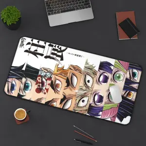 Hashira Anime Art Style Desk Mat Large Mousepad, Perfect for Fans & Gamers Level Up Your Workspace
